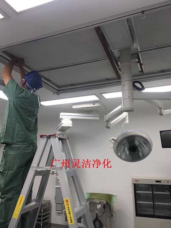 我司為惠州市中心醫(yī)院手術室層流中高效過濾器更換安裝圓滿結束